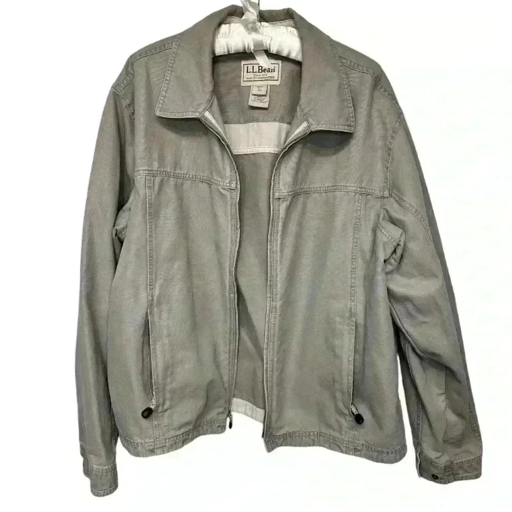 LL Bean 100% cotton Outdoor Jacket Field Camp Hunt Coat, size L